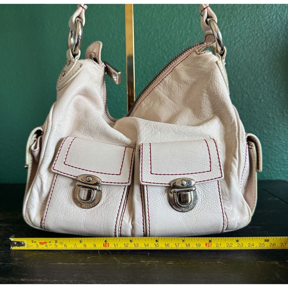 Marc Jacobs Small Blake Light Pink Leather Multi Pocket Hobo - Picture 8 of 9